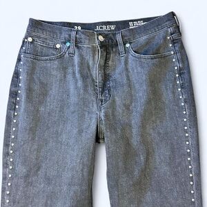 Goth Black Studded Straight Jeans by J. Crew!